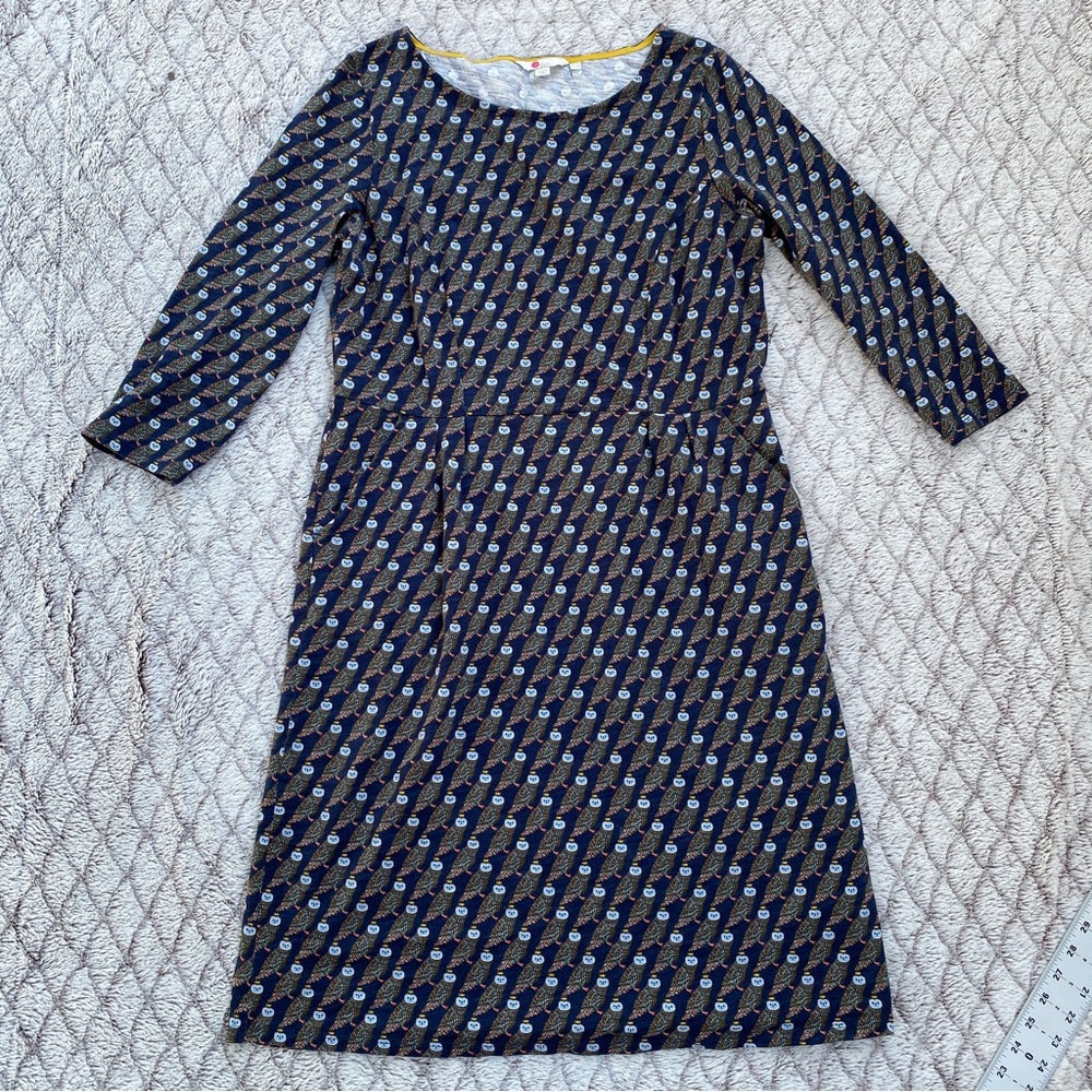 Boden -Owl- Multicolor Beautiful Dress W/Pockets Size 12